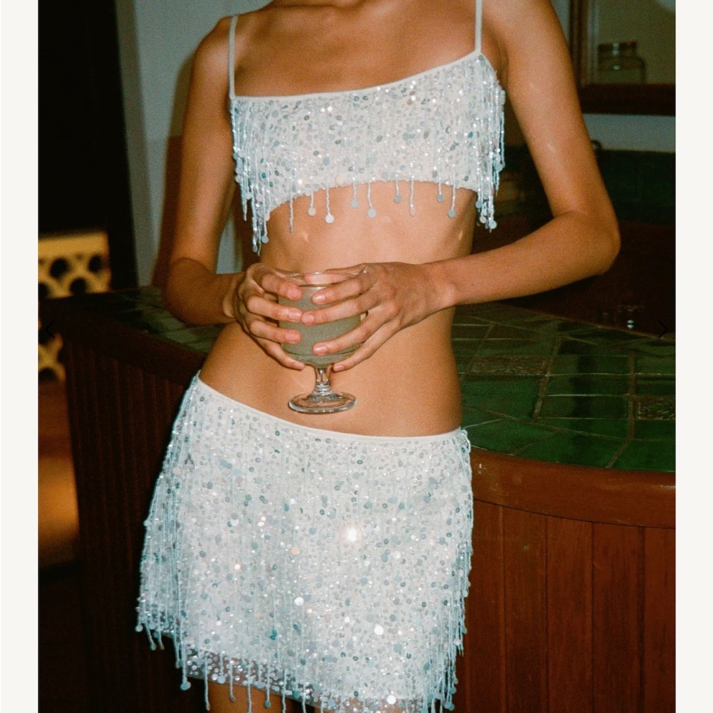 Asta Resort Yasmin Set (Mini Skirt and Top) - White